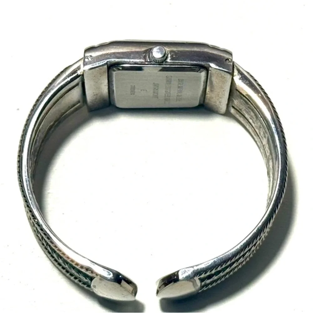 Premier Designs Silver Tone Cuff Watch